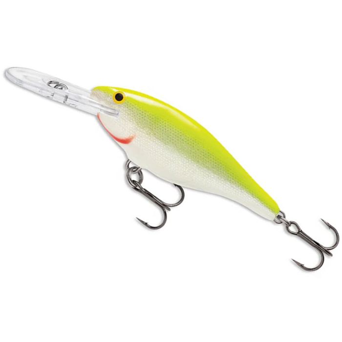 Vobler Rapala Shad Rap, Silver Fluorescent Chartreuse, 4cm, 3.5g