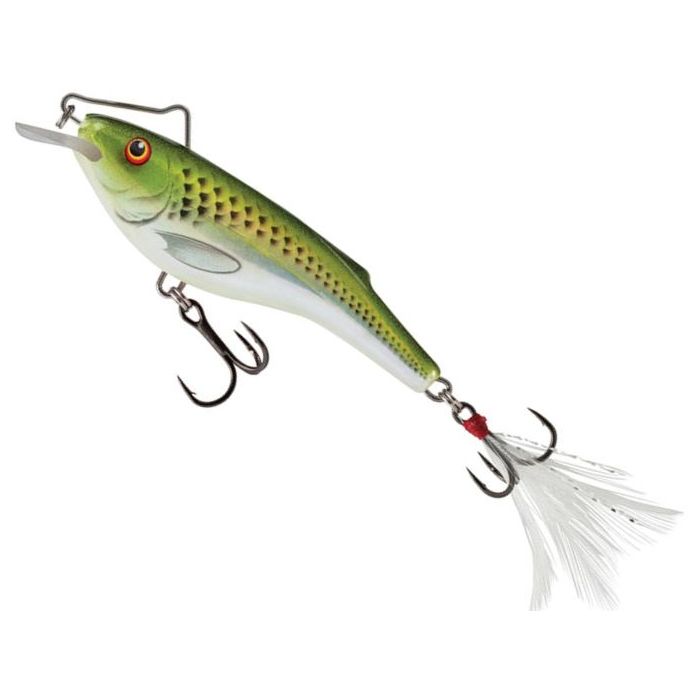 Vobler Salmo Bullhead Floating RB6S, Culoare Holographic Green Shiner, 6cm, 14g