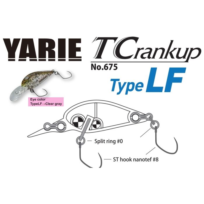 Wobbler Yarie Jespa 675 T-Crankup Type LF, C10 Kyoushyu Chart, 3.5cm, 2.6g 2
